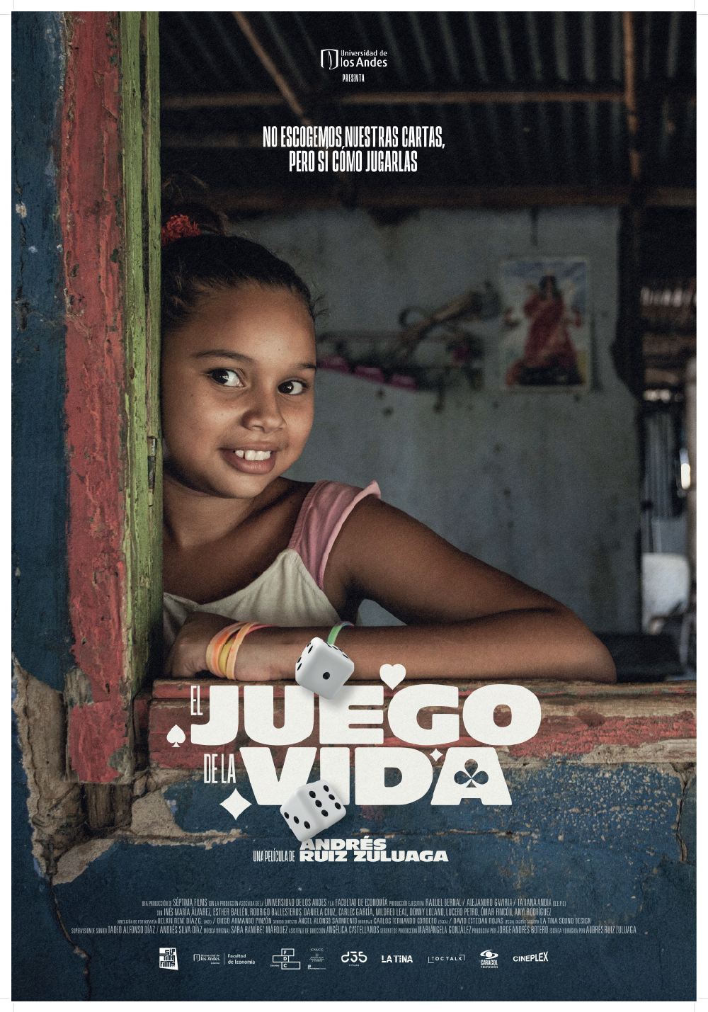 Póster del largometraje El juego de la vida, dirigido por Mario Andrés Ruiz.