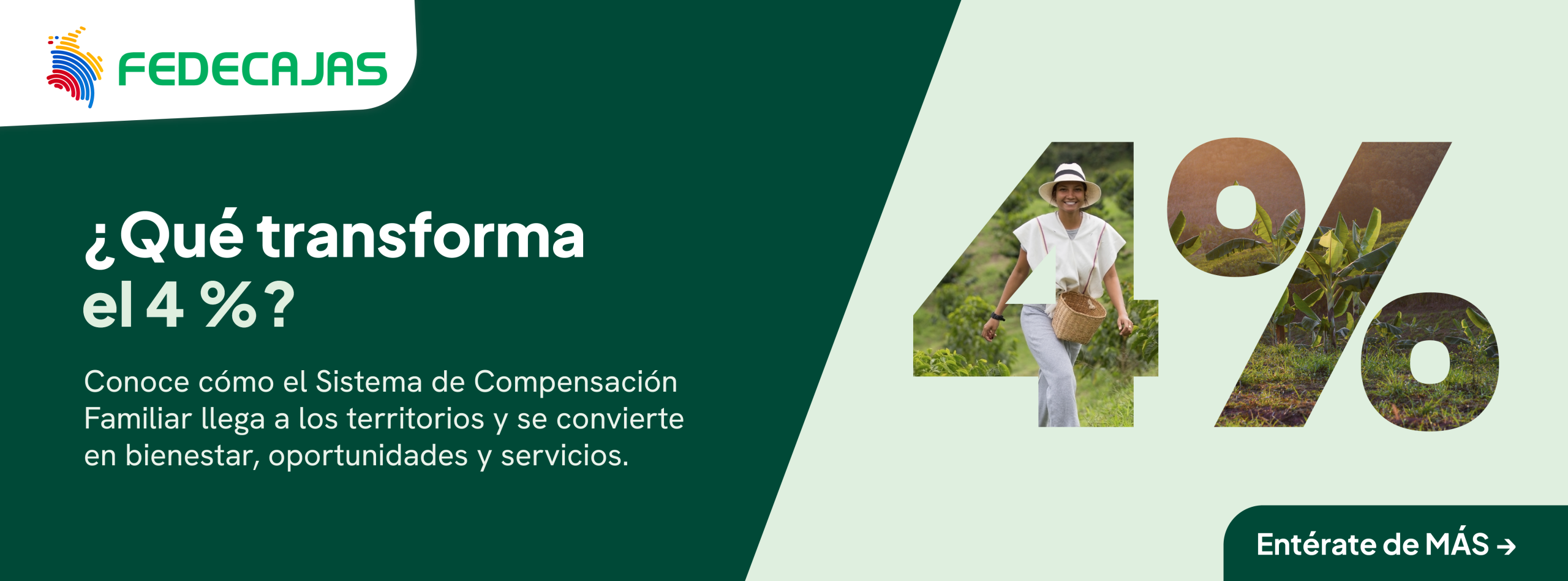 ¿Qué transforma el 4 %? Conoce cómo el Sistema de Compensación Familiar llega a los territorios y se convierte en bienestar, oportunidades y servicios.